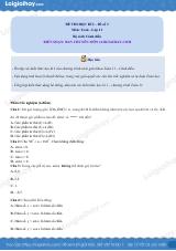 Đề thi học kì 1 Toán 11 Cánh diều - Đề số 3
